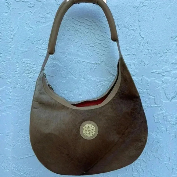 Sanangel Womens Boho Style Three Leather Texture Shoulder Bag Brown - Picture 5 of 16